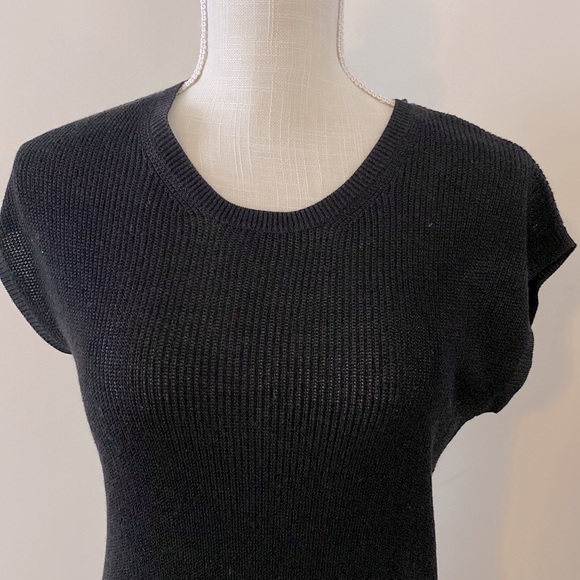 H&M women’s sleeveless black viscose blend sweater dress size XS - Picture 3 of 10